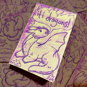 it's dragons! a mini sketch zine