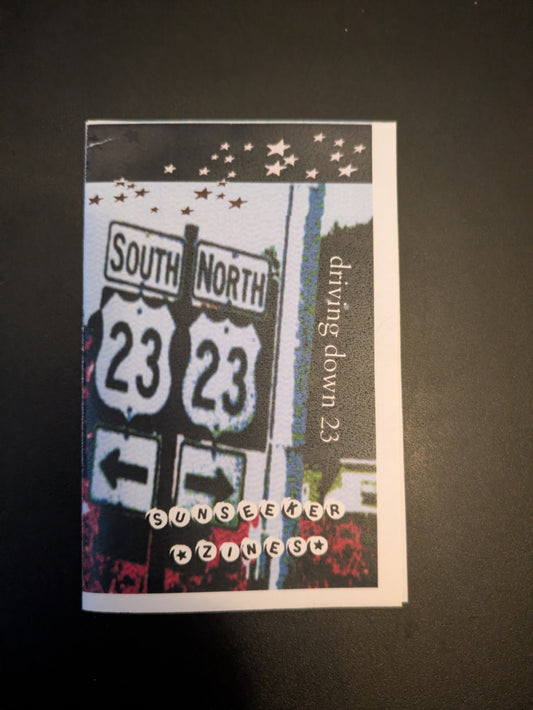 "Driving Down 23" Poetry Mini Zine