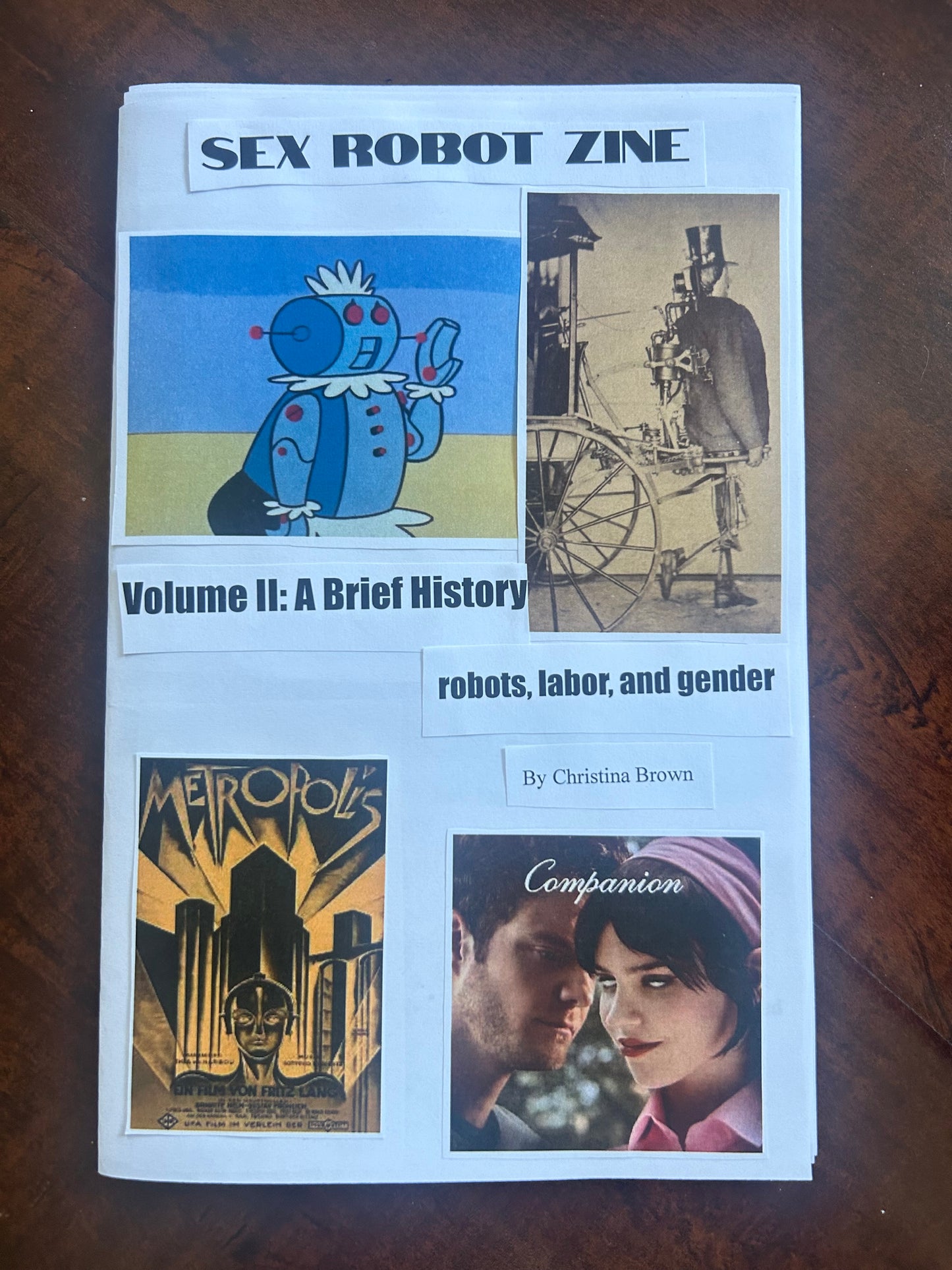 Sex Robot Zine Volume II: A Brief History (robots, labor, and gender)